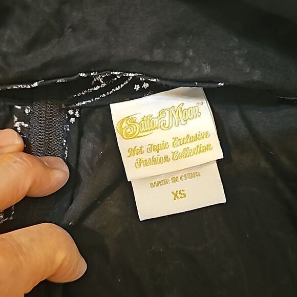 Sailor moon Silver Glitter Cat skirt xs - Picture 6 of 7